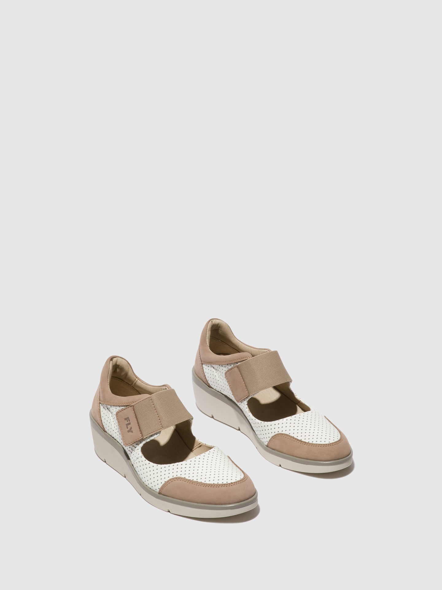 Fly London Sapatos com Velcro NAJE583FLY CONCRETE/OFFWHITE